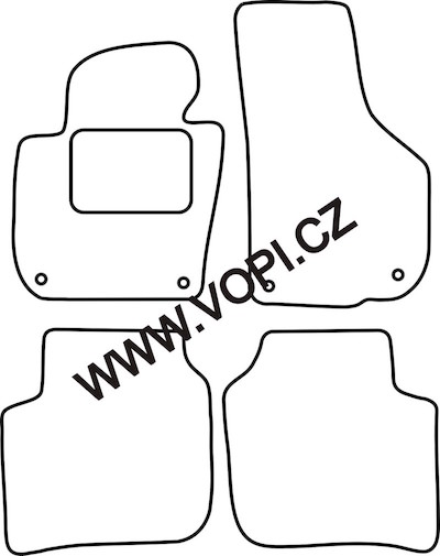 Autokoberce Škoda Superb 07/2008 - 05/2015 Colorfit Fun (4313)